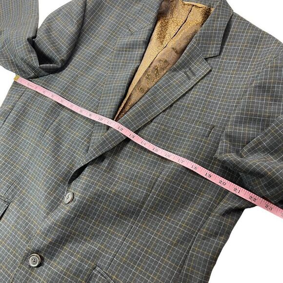 1926 Originals Blazer Mens‎ 42R Charcoal Gray Micro-Checked 2 Button Sport Coat - Picture 11 of 12
